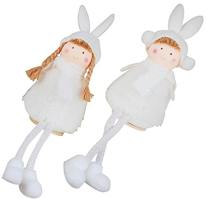 Amosfun 2 Sätze Weihnachtsengel Puppe Aus Plüsch Puppen In Voller Größe Kleine Tränen Puppe Mädchenpuppen Puppenzubehör Figuren Weihnachtsanhänger Für Schmuck 2 Stück * 2
