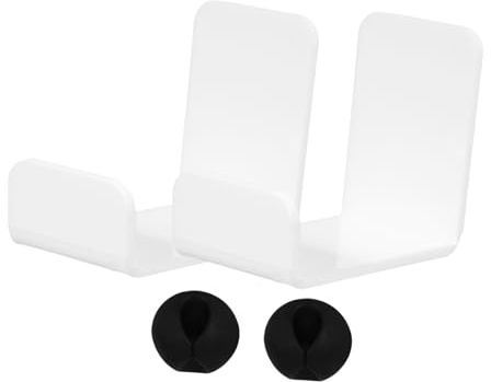 STOBOK Wall Mounted Headphone Stand for Desk Acrylic Bracket Headset Storage Rack for Home Office Sturdy Headset Display Holder