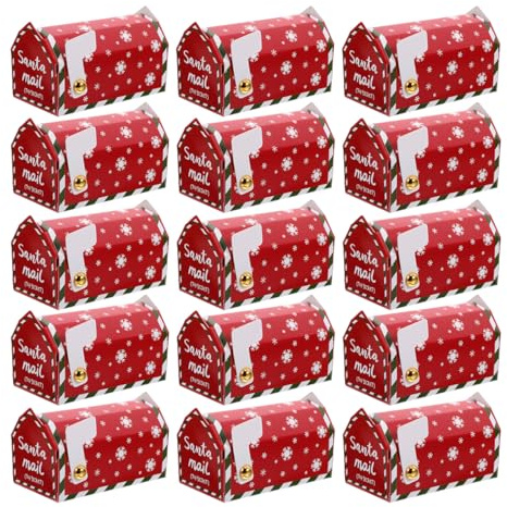 PRETYZOOM 20stücke Weihnachts-süßigkeitenboxen Aus Papier Keksschachteln Für Partys Und Weihnachten Kleine Geschenkschachteln Zum Verpacken Von Leckereien