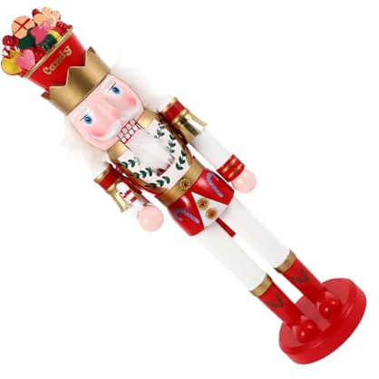 FONDOTIN Décoration de Noël Nutcracker Coloré Figurine Casse Noisette Roi Ornement Original pour Maison Cadeau Remerciement Invité Noël