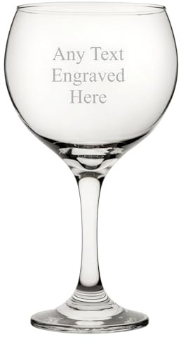 1stclassgifts [Custom] Personalised Engraved Large Gin Cocktail Glass 22.5oz (64cl) Birthday Wedding Anniversary Christmas Retirement