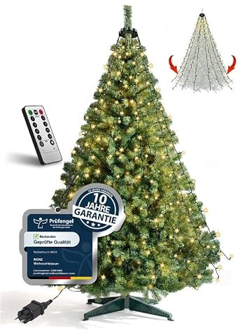 Künstlicher Weihnachtsbaum 130 cm, Grün – Pflegeleicht Preiswert Festlich – Tannenbaum künstlich von Menz