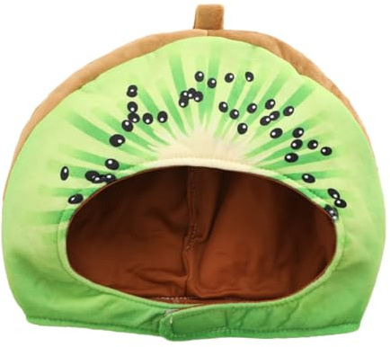 Toyvian Plush Kiwi Fruit Party Hat Decorative Headgear Performance Prop for Festival Cosplay and Photo Booth Accessories