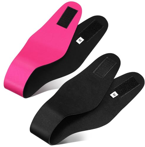 WATIIFUFU Fasce Elastiche le Orecchie da Nuoto per Piccoli, Set 2 Pezzi Chiusura Regolabile, Fascia Protettiva per Orecchie, Attrezzatura da Nuoto per Sport Acquatici e Piscina