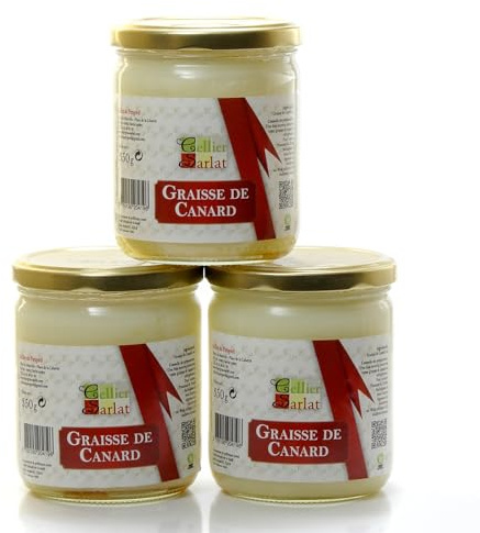 Lot de 3 bocaux de graisse de canard 3x340 g soit 1020g