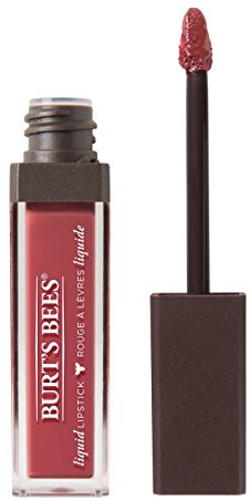 Burt's Bees 100% Natural Moisturising Full Coverage Liquid Lipstick, Flushed Petal, 5.95 g