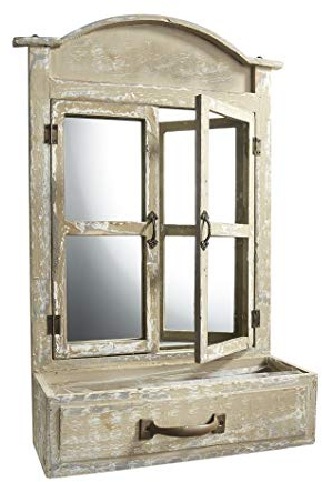 Locker Deko-Fenster bepflanzbar 1 Gefäß