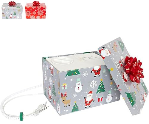 HoHoHoH2o Automatic Christmas Tree Watering System Device, Santa’s Tree Helper Keeps Your Christmas Tree Healthy and Fresh, Refillable 2.5 gallons Capacity Box - Silver/Festive