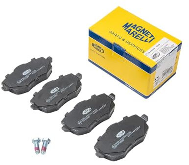 Magneti Marelli Parts & Services - Pastiglie Freni Anteriori 1559698 con Sensori di Usura, Accessori Auto ad Elevate Prestazioni e Protezione - Pastiglie Freno Compatibili con Fiat Ford Lancia e Altri