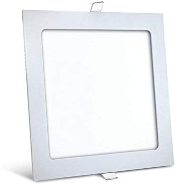 18 Watt LED Einbauleuchte slim Panel Einbaupanel Deckenleuchte ultra slim Flach Eckig 22,5 x 22,5 cm Kaltweiß