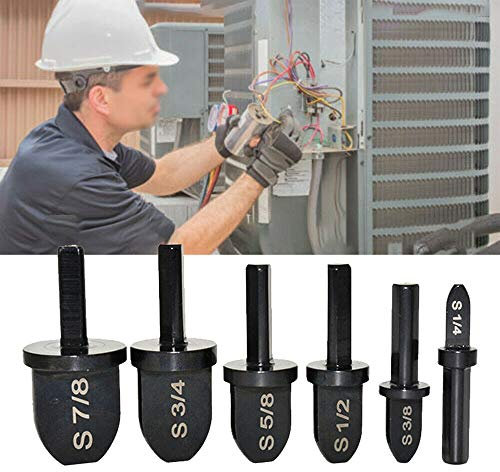 Acxico 1 Satz Elektro-Bohrrohr-Expander Rohr-Expander Installation Wartung Reparatur und Wartung Werkzeuge 6 Stück