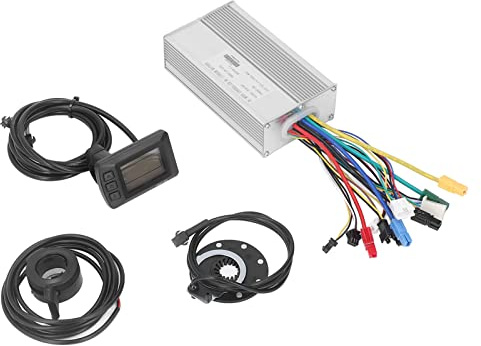 BuyWeek Contrôleur de Moteur sans balais pour vélo électrique, 36V 48V 1000W 30A Contrôleur sans balais M3 Kit d'accélérateur au Pouce pour vélo électrique