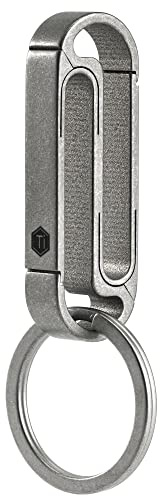 KeyUnity KM11 Titan Schlüsselhalter Gürtelclip, doppelseitiger Karabiner Schlüsselanhänger für Herren