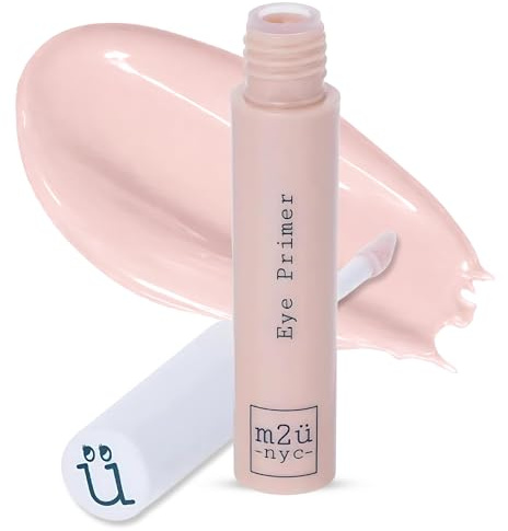 M2U NYC Eyeshadow Primer – Hydrating, Waterproof Eye Primer for Long-Lasting, Crease-Free Wear - Lightweight, Non-Greasy Formula with Hyaluronic Acid & Vitamin E for Smooth, Wrinkle-Filled Eyelids