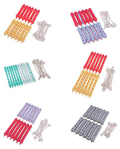 72-teiliges professionelles langes, kurzes Dauerwellenstäbchen, DIY-Set, perfekt für Haarstyling, Salon-Qualität, für schöne Wellen und Pony, Dauerwelle