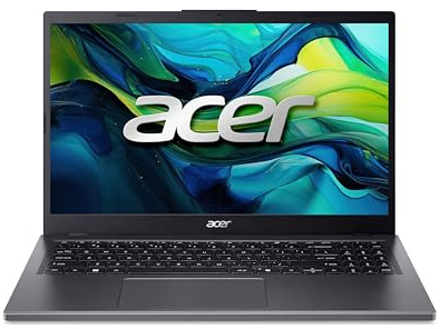 acer Aspire 15 (A15-41M-R7HZ) Laptop | 15,6 FHD IPS Display | AMD Ryzen 5 8640HS | 16 GB RAM | 512 GB SSD | AMD Radeon 760M | Windows 11 | QWERTZ Tastatur | grau