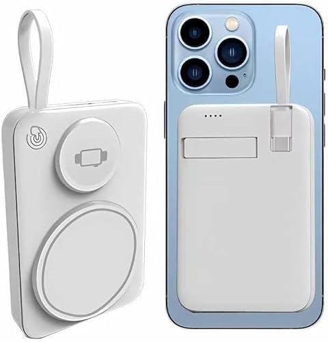 Power Bank Magnetico 10000 mAh, Portable Charger, Wireless Magnetic PowerBank PD 22.5W Quick Charge with USB-C Output Power Bank para iOS/17/16/15/14/13/12/11/Pro Max/Android/Samsung