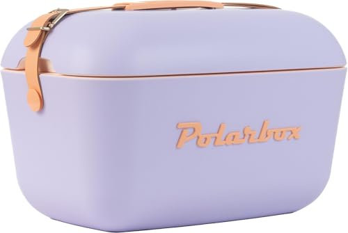Kühlbox, 12 l, Violett mit orangefarbenen Details. POLARBOX