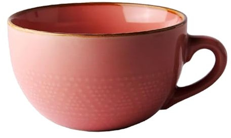 YUNXCNA Tazza da Caffè Grande, 700 ml Tazza in Ceramica, Tazzas Grandes in Ceramica, Tazzas da Caffè Grande con Manico, Tazzas per Cappuccino, per Farina D'avena, Zuppe Calde, per Cereali e Tè, Rosa