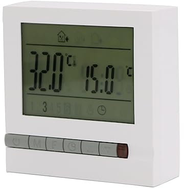 NGBFF Thermostat sans Fil, Thermostat de chaudière à gaz ME83 de Chauffage, contrôleur de température programmable numérique LCD 3A, Thermostat de contrôle de température,pour la Maison(MK71C)