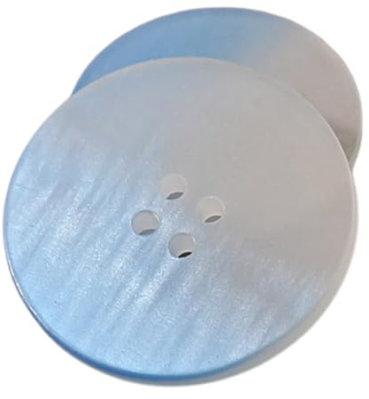 Wambere 20 Stück Knöpfe 25mm Runde Farbverlauf Harzknöpfe 4 Löcher Knöpfe Zierknöpfe Strickjackenknöpfe Hemdknöpfe Dekorative Knöpfe Mantelknöpfe Anzugknöpfe für Nähen DIY Handwerk,Blau