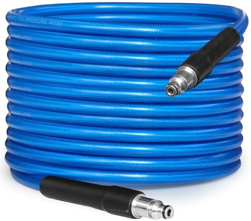 NAMOTEK Tubo di ricambio ad alta pressione 15 m per serie Bosch AQT – Tubo di prolunga con kit di pulizia tubi, raccordo e attacco rapido – Blu