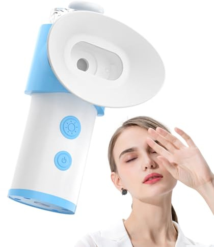 Vapor De Vapor De La Niebla De - Señor Facial Compacto, Sauna De Ojos, Rociador Térmico Silencioso | Herramienta De Circulación De Hidratación Cálida Calmante, Tratamiento Hidratante De Pár