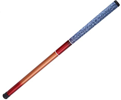 Walmeck Teleskop-Angelausrüstung aus Schwarzem Glas und Stahl, Tragbar, Ultraharte Handstange für Bach, See und Fluss (2.7)