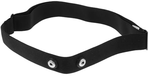 TEHAUX Correa Pectoral Ajustable para Monitor de Frecuencia Cardíaca Banda Elástica de Pecho Cómoda y Suave Color Negro Adecuado para Deporte y Entrenamiento
