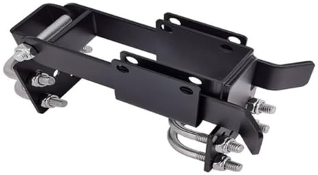 Vibsky Chiusura a doppia catena resistente per telai di porte con tubo rotondo da 3,5 cm, struttura in acciaio con foro per lucchetto