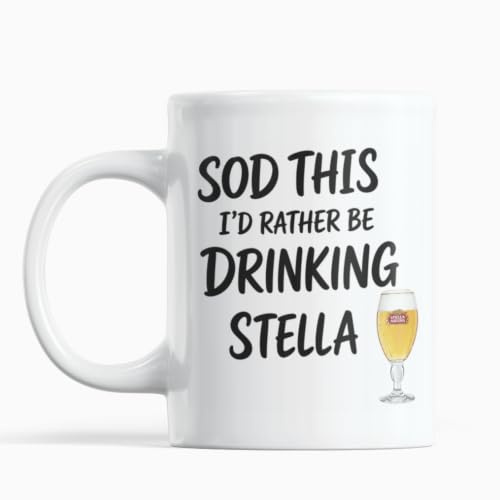 Gift Island Stella Artois Merchandise adn Stella Gift with Funny Phrase SOD This I'd Rather Drink Stella - Stella Artois Gift - Secret Santa - Father's Day for dad, Uncle, Grandpa