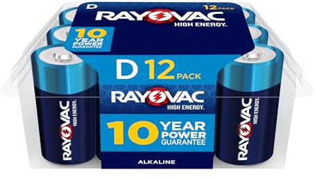 Yioihnm D 12-Pack HIGH Energy Alkaline Batteries, 815-36LK