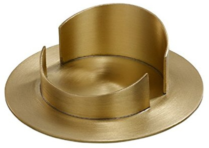 Kerzenleuchter goldfarben für Kerzen Ø 60 mm für Altarkerzen, Anlasskerzen, Taufkerzen, Kommunionkerzen, Hochzeitskerzen