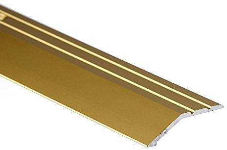 TMW Profiles Aluminium Ramp Edge Door Trim 45mm × 16mm – Anodised Gold – Transition for Floors at Different Levels, 2m(Anodised Gold)