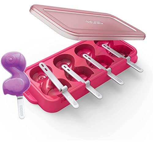 Zoku ZK158 Eisform, rosa Flamingo oder blaues Einhorn, 4 Stück