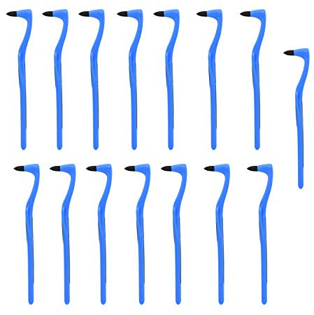 Zahnflecken-Radiergummi, Zahnpolieren, Zahnfleckenentferner, Zahnreinigung, Aufhellung, Mundhygiene, Pflegewerkzeug für Zähne, blau, 15 Stück