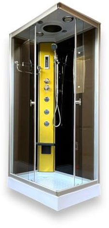 BAÑERA DUCHA CABINA DE HIDROMASAJE Portofino 100x70cm SPA RADIO LUCES NEW LLUVIA