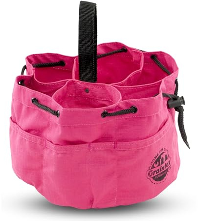 Graintex 18 Pockets Grab Bag Rip-stop Canvas Drawstring Closure, Small Part Organizer Pouch, Small Tools, Screws, Parts, Parachute Tool Bag for Efficient Storage to Essential Items at Job Site or Home