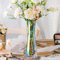 Aoderun Vaso da fiori decorativo, 25,4 cm, in vetro trasparente, per centrotavola, grandi vasi per fiori secchi, decorazione per la casa, soggiorno, cucina, ufficio, matrimoni (trasparente