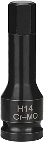 oumuik H14 (14 mm) Innensechskant Sockel 1/2 Drive Impact Hex Bit Sockel Cr-Mo Stahl