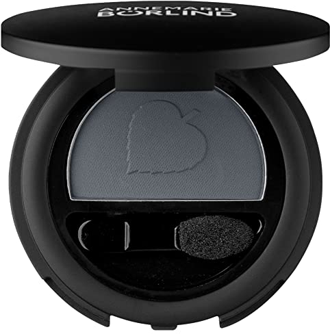 ANNEMARIE BÖRLIND AUGEN EFFECTIVE NATURAL BEAUTY Powder Eye Shadow Matt Graphite (2 g) - Pflegender Puderlidschatten für Perfekten Halt und Ausdrucksstarke Farben, Einfach zu Verblenden, Vegan