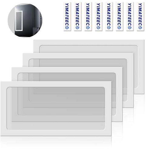 YIMATEECO PC Dammfilter 240 mm, 4 st Magnetiskt Anti-Damm Nylon Fläktfilter för Datorfläkt Datorfodral PC Kylfilter (Nyl, 120x240 mm, 4 st, vit)