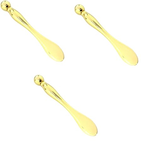 Healeved Kosmetik Metal Stick 3 Stück Spachtel Aus Metall Für Damen Zauberstab Und Mit Augen Im Löffel Doppelter Gesichtsstift Reduzieren Entfernen Geschwollenen Kopf Schönheitscremes