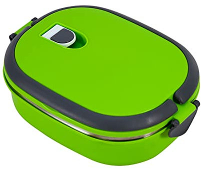 Tyenaza Contenitore per Pranzo al Sacco, Contenitore per Alimenti Isolato in Acciaio Inossidabile per Cena, Pranzo, 1 Strato, Verde