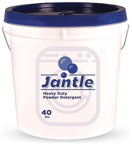Laundry Detergent Powder Bucket, Low Suds Laundry Detergent Bucket - Lemon Scent- 40 lbs Pail Economical Powdered Detergent Commercial Laundry - for Commercial and Household Use - 40 Pounds (1 Bucket)