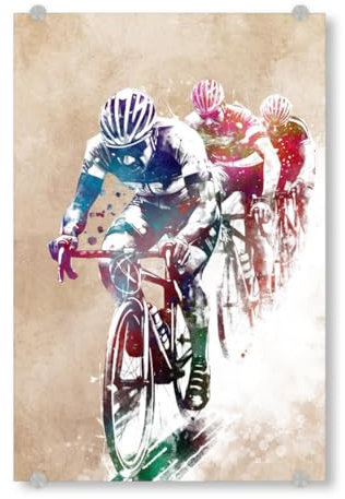artboxONE Acrylglasbild 30x20 cm Sport Radsport Kunst B Bild hinter Acrylglas - Bild Radfahren Fahrrad Fahrrad