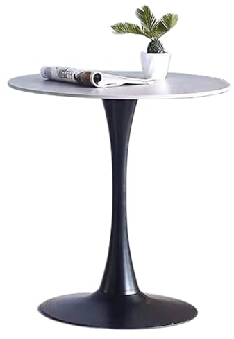 Runder Beistelltisch - Sofatisch Kleine runde Kaffeetisch - Metall Betttisch - Akzent Couchtisch - Outdoor und Indoor Snack Tisch für Wohnzimmer Schlafzimmer Home Office Empfangsraum