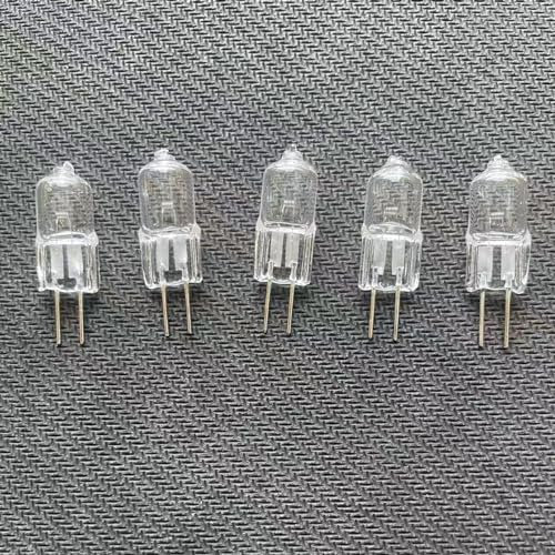WYLIELAMSH Halogenstrahler 5 Teile/los Warm Weiß Halogen Lampe Perlen G4 12V Halogenlampen Licht Globus JC G4 Bi-Pin,12V 5W