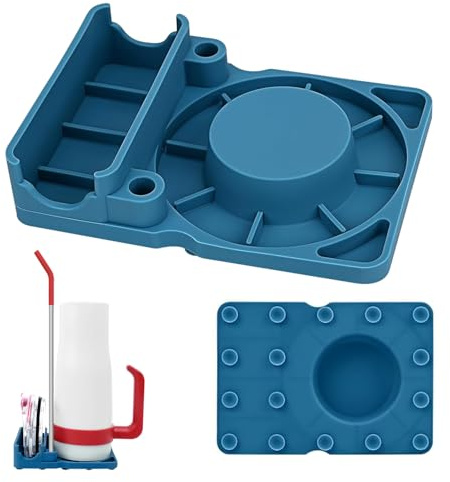 letuxaamz Abtropfschale für Wasserflaschenm, Bropfgestell Flaschen für Stanley, Abtropfgestell für Flaschen Aller Art: Trink- und Babyflaschen, Universal-Trockenständer, Silikon Wassertrockengestell