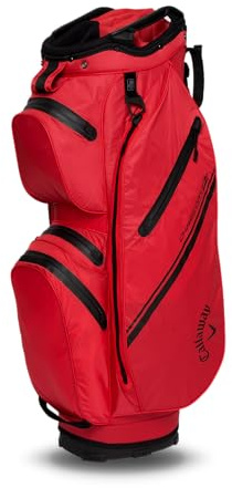 Callaway Golf Chase Dry 2025 - Sacca impermeabile per carrello, colore: rosso/nero